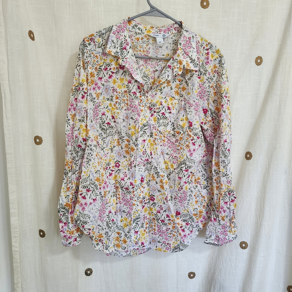 Old Navy Floral Classic Shirt - Multicolor